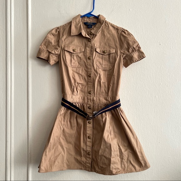 Ralph Lauren Belted Cotton Chino Shirtdress size 10 - Picture 6 of 13